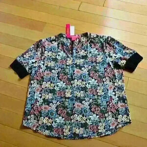 Catherine Malandrino Floral Top Size S